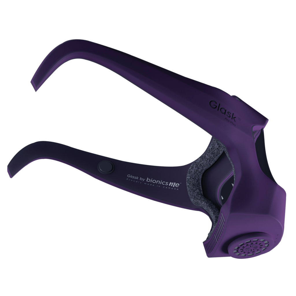 Instead of straps, GLASK has temples